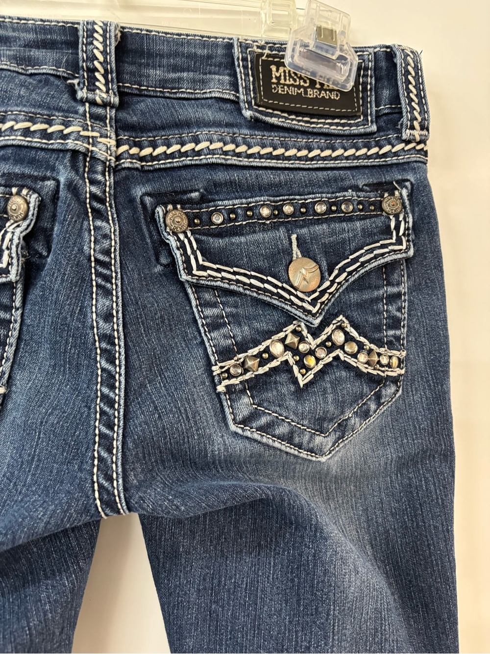 Miss Me Indigo Straight Leg Jeans - Picture 3 of 5